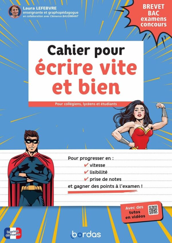 Cahier pour écriture vite et bien